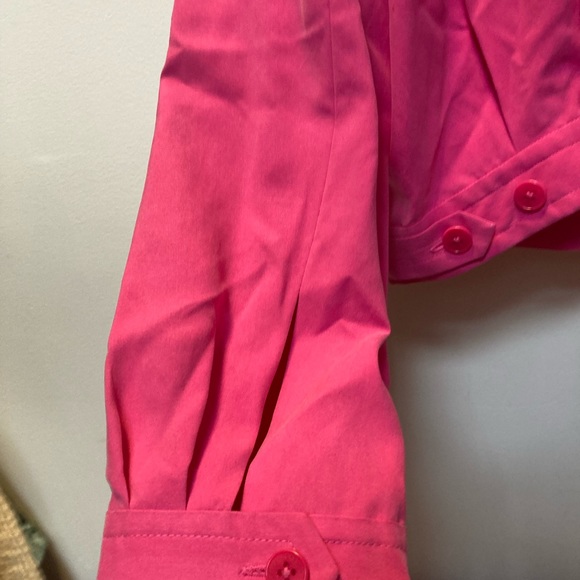 Lauren Ralph Lauren new with tags 100% silk full zip jacket! Size Large! Pink! - Picture 13 of 14